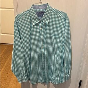 Saddlebred Teal Checkered Men's Shirt